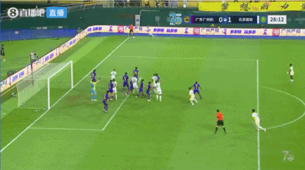 林良铭破门+中柱 国安半场1-0领先广州豹