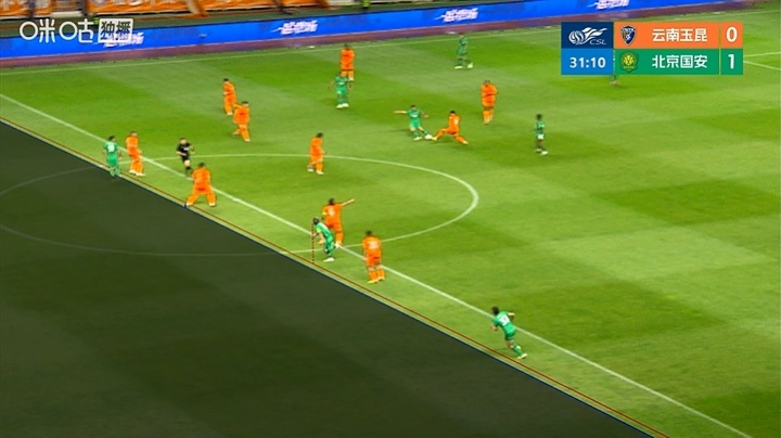 9轮6球!VAR改判张玉宁空门 国安客场1-0玉昆