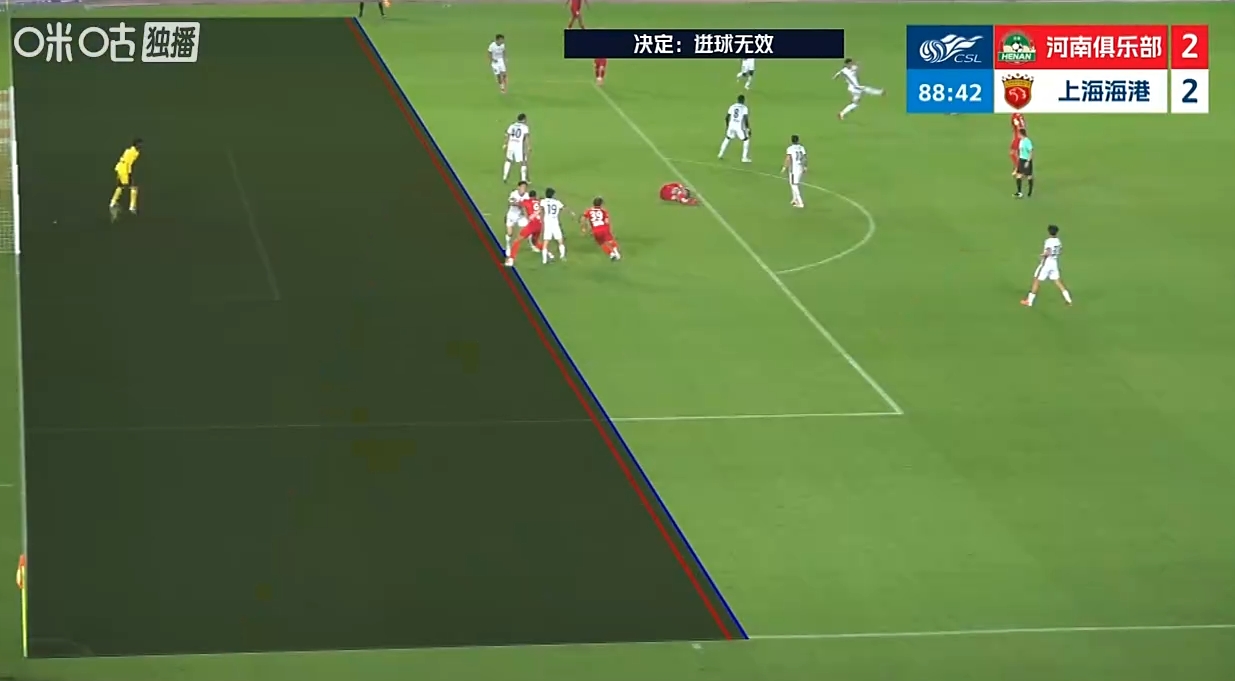 古斯塔沃进球被VAR取消 海港客场2-1河南保持领先