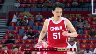 中国男篮热身赛险胜荷兰 廖三宁关键拉杆定胜局
